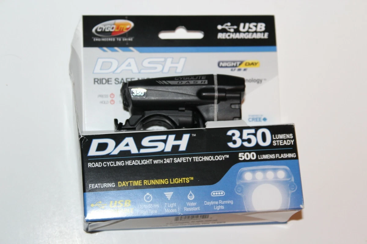 Cygolite Dash 350 Lumen USB Rechargeable Bicycle Headlight eBay