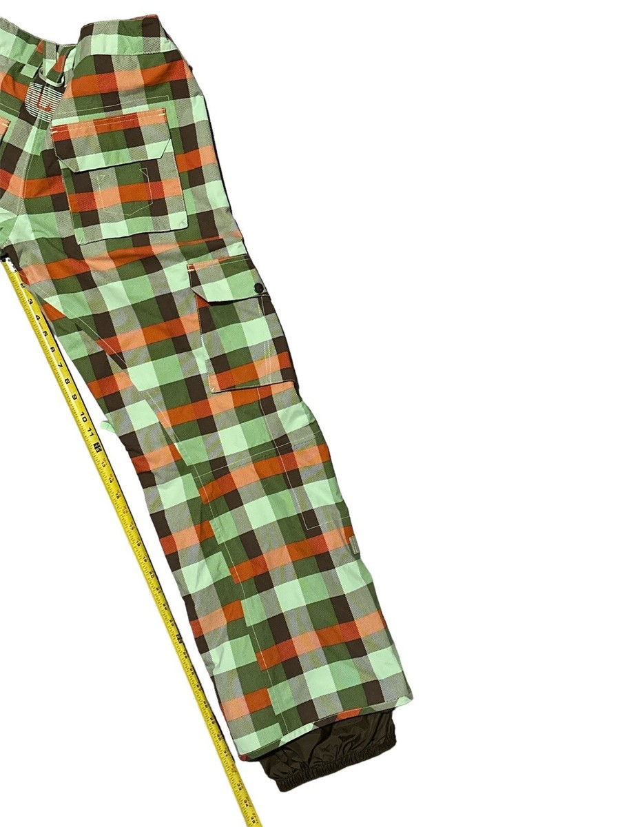 Burton Stow Cargo Womens Plaid Stow Cargo Pants New With Tags Size