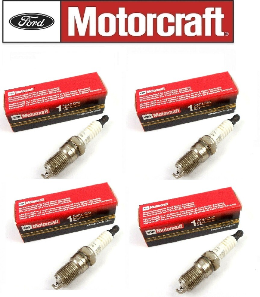 Set of 4 Suppressor Copper Spark Plug Motorcraft SP406A