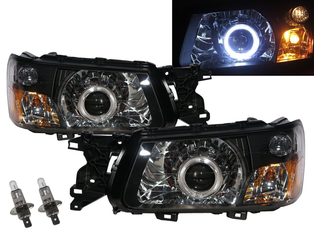 For Subaru Forester SG MK2 03-04 Guide LED Angel-Eye Projector