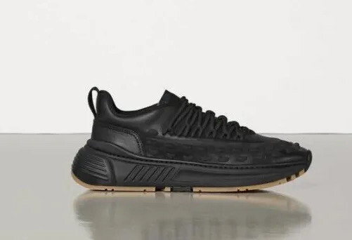 Bottega Veneta Mens Leather Black Sneakers 12.5 US (45.5 Euro) 578305 NIB $950 Bottega Veneta Sneakers Men Leather Black | B-Exit – B-Exit  main image 4