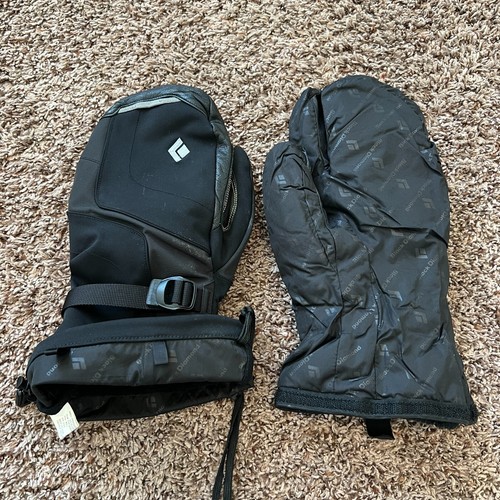 Black Diamond Mittens Goat Skin Leather Extra Warm L Large Black - Picture 8 of 9