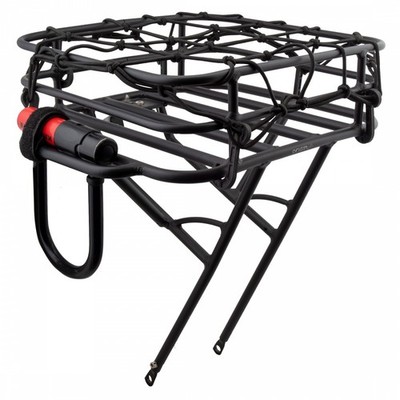 Origin8 Rush Messenger Front Basket Rack - AL6061-T6 Alloy, Adjustable Fits