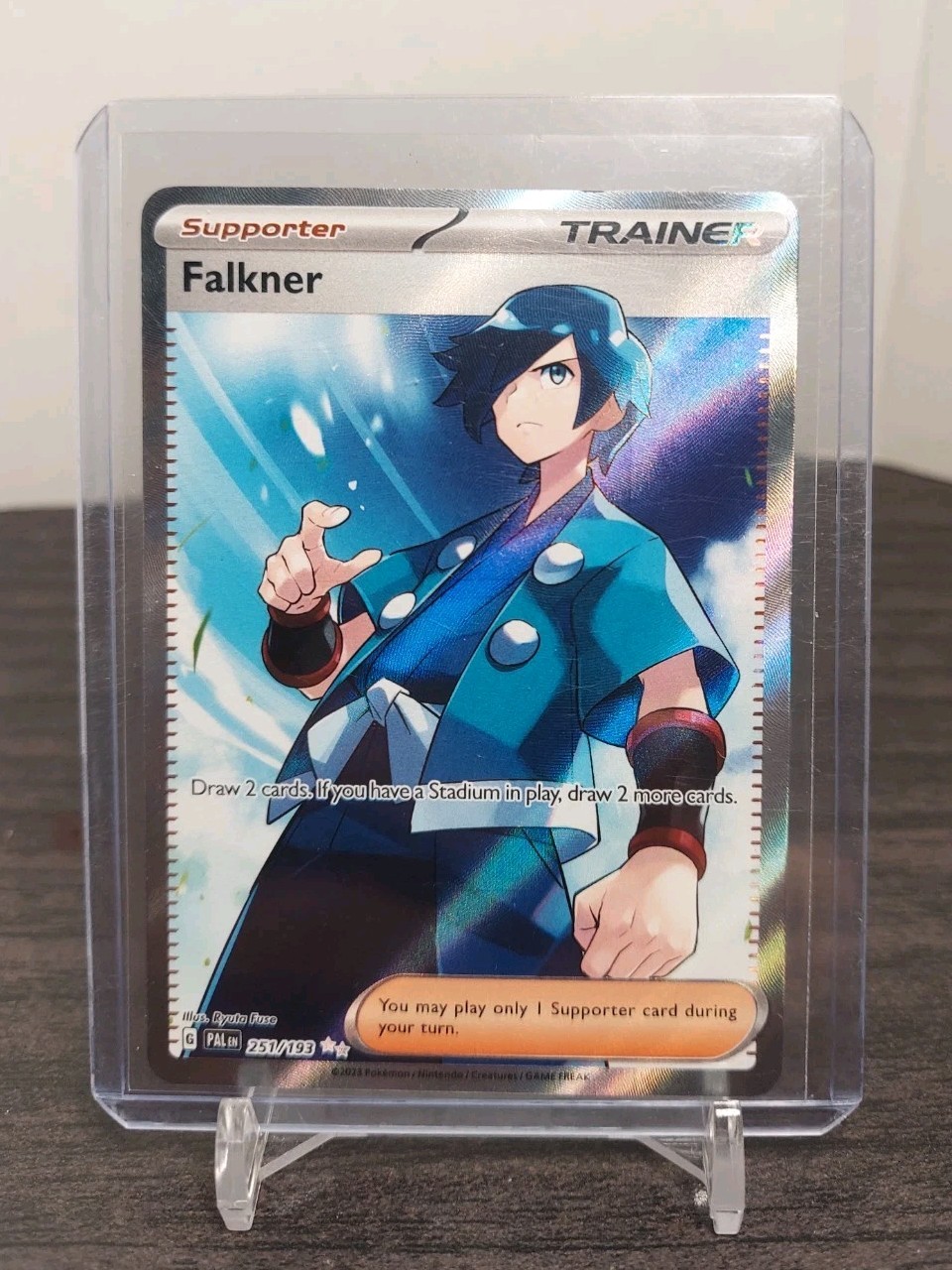 Pokemon TCG Paldea Evolved Falkner Full Art #251/193 NM/M