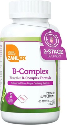 Zahler B-Complex Vitamins for Women & Men - 120 count - B Vitamins Complex