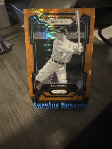 2024 Panini Prizm Orange Pulsar Sp Lou Gehrig #/399 New York Yankees - Bild 1 von 4