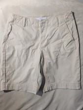 Loft khaki Tan Beige Casual Shorts Cotton Size 2
