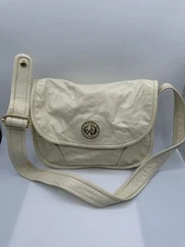 Marc by Marc Jacobs Cream Patent Leather Messenger Shoulder Crossbody Handbag