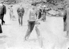 Bicicleta Motorizada Metz Arthur Batchelder 1904 Climb to Clouds HillClimb Blanco Mtn