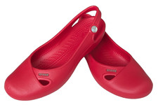 Crocs women's Olivia rhinestone slingback slip on flats good condition UK 5