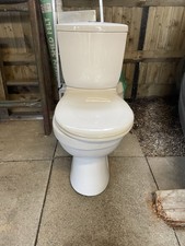 White Ceramic Toilet And Cistern VGC