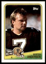 1988 Topps Morten Andersen New Orleans Saints #61