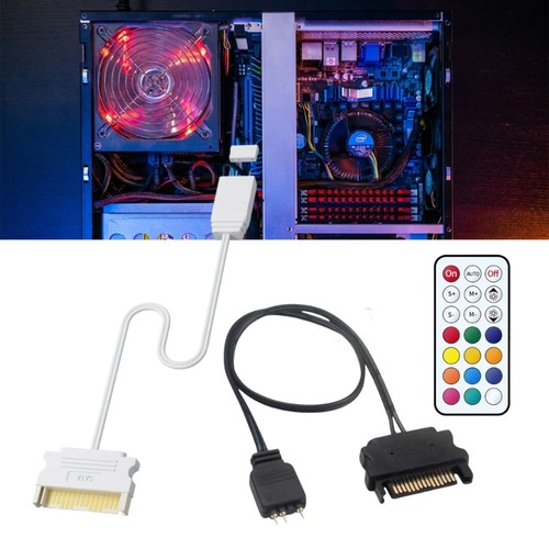 Remote Control 5V ARGB LED Adapter 15Pin Power Supply for Computer Lighting - Afbeelding 7 van 10