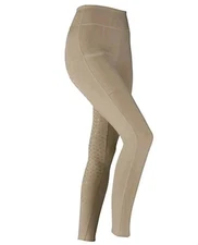 Shires Aubrion Womens Hudson Bregging Beige Tights Full Silicone Grip Seat NWOT