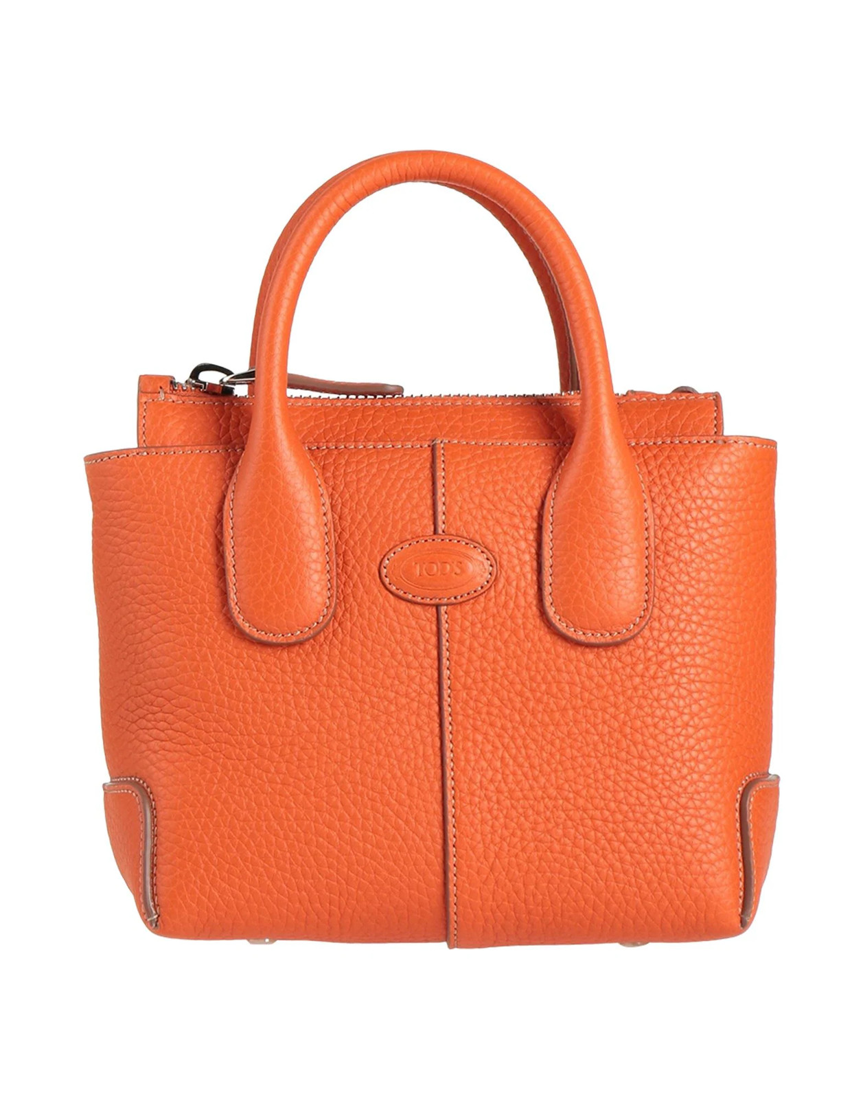 Tods - Women - Pebbled-leather Tote - Orange 284490₽