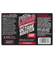 Lucas Oil 10725 Single Motorcycle Octane Booster Fuel Additive 2 oz. Bottle