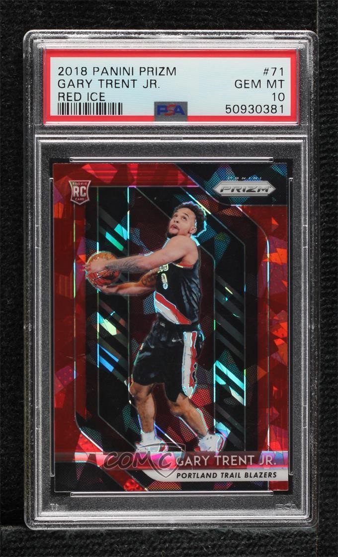 2018-19 Panini Prizm Red Ice Gary Trent Jr #71 PSA 10 GEM MT Rookie RC 1ax4
