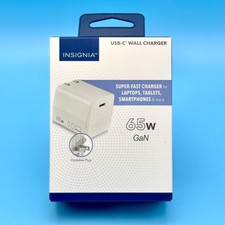 Insignia 65W USB-C Wall Charger MacBook Pro iPad Tablets Phones Laptops SEALED