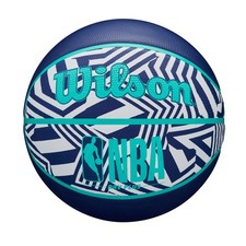 Wilson NBA DRV Plus Dazzle Camo Outdoor Basketball - Indigo/Teal, Size 6 28.5" 
