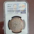 Morgan Dollar 1897 Philadelphia NGC MS63 $1 Silver Coin Throwback Series 1