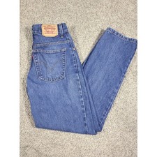 Vintage Levi's 550 Relaxed Tapered Leg Jeans Size 8M EUC 2007