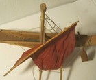 Vintage Miniature Handcrafted OUTRIGGER SAILING BOAT from SRI LANKA!! — photo 2