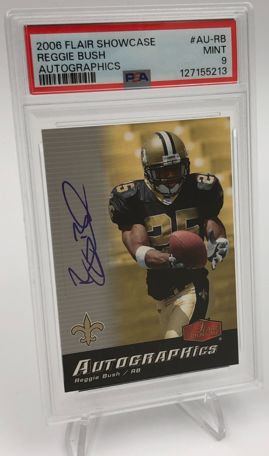 Reggie Bush Flair Showcase Autographics #AURB Base