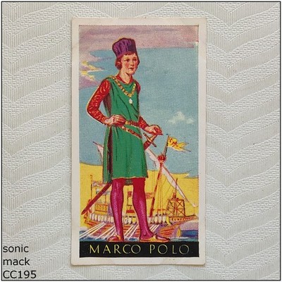 Godfrey Phillips Famous Minors #06 Marco Polo Cigarette Card (CC195)