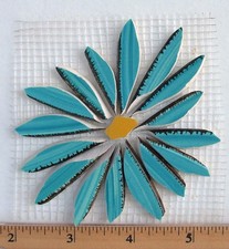 4" Daisy Tiles - 6 More Color Variations Floral China Mosaic Tiles