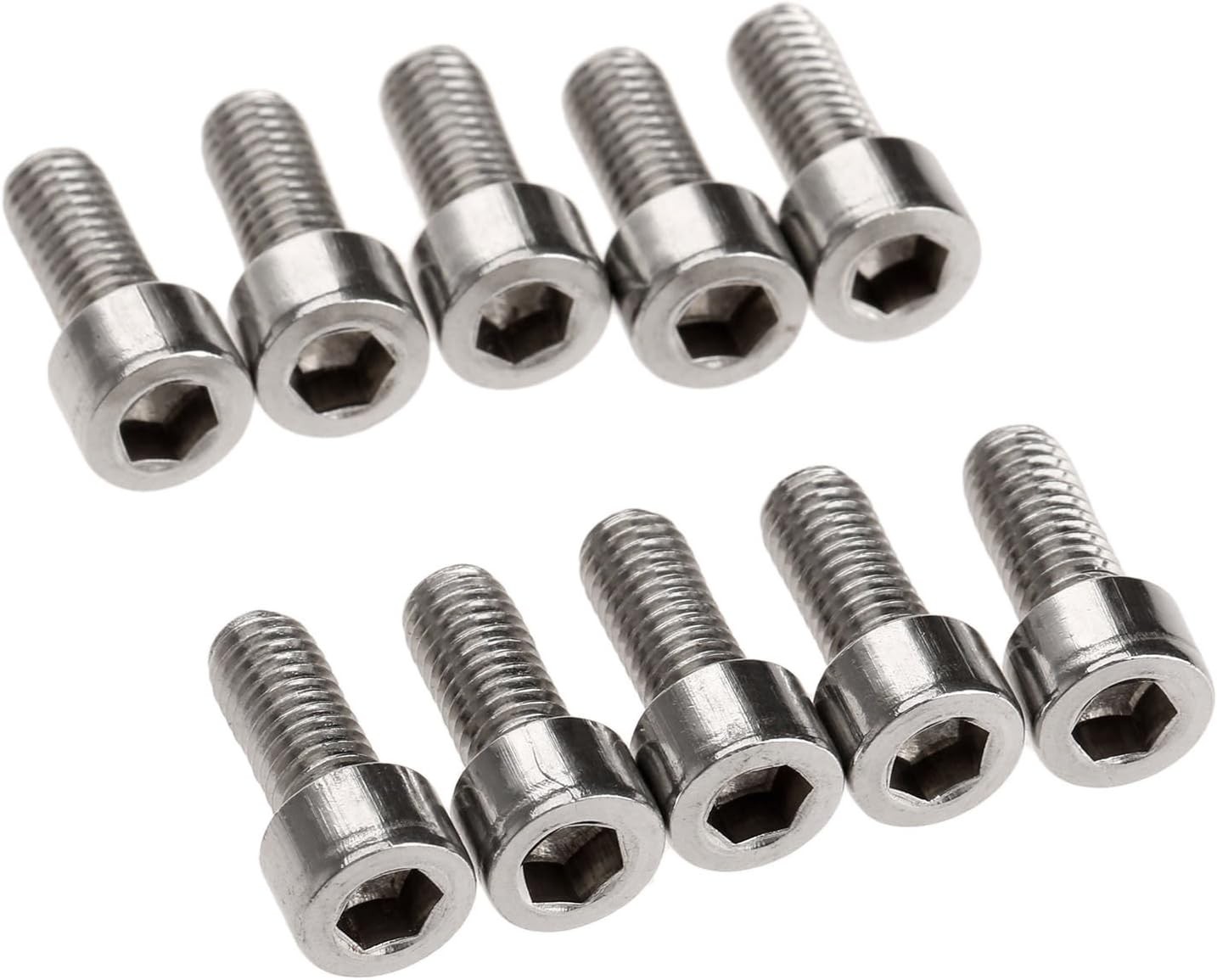 10PCS M5 Bike Water Bottle Cage Bolts Holder Screws Stainless Steel Hex Screws