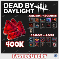 Dead by Daylight - 400K puntos de sangre + 6 insignias + 6 banner + dijes - Twitch Drop