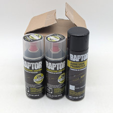 Raptor 2K Aerosol Bedliner Protective Coating & Adhesion Promoter | Lot of 3