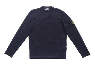 STONE ISLAND Pull Homme K1S155100052 V0029 Bleu Nuit Coton Nylon L XXL - Photo 1/4