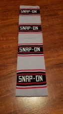 Vintage Snap On Tools Scarf Gray Black Red (it is folded in half)