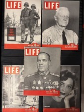 LIFE Magazine Lot - WW2 - July 1944 - 5 Issues