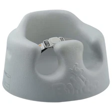 Bumbo Infant Floor Seat Baby Sit Up Chair with Adjustable Harness, Cool Gray