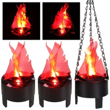 3 Pcs 3D Fake Flame Light 110v Effect Fake Campfire Lamp Torch, Artificial Fl...