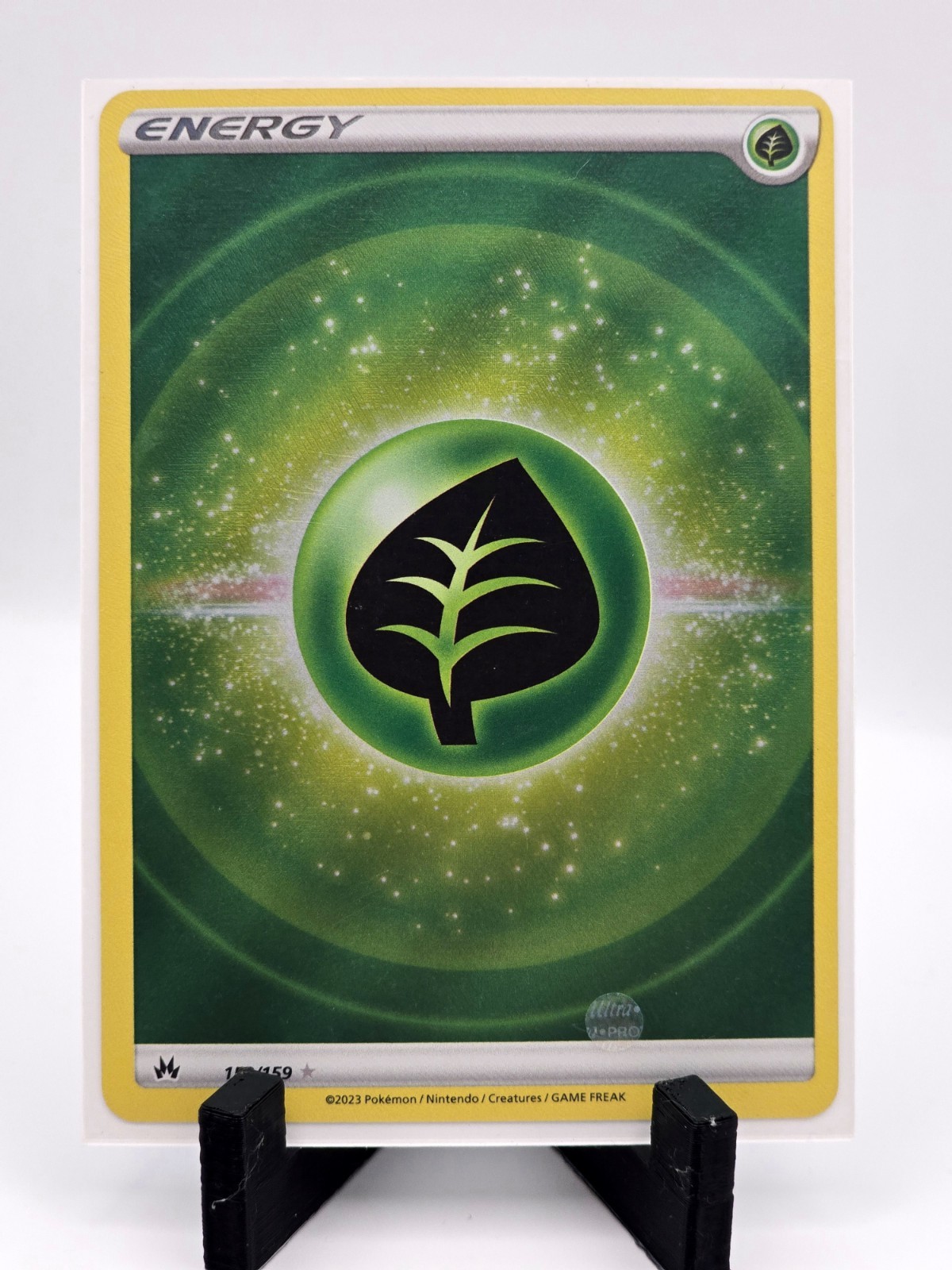 Grass Energy (Texture Full Art) 152/159 Ultra Rare Holo NM Pokemon Crown Zenith