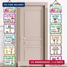 Classroom Rules Posters Back to School Classroom Bulletin Board Decoration Set f