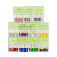 Dental K-Files Endo Root Canal File Stainless Steel Hand Use 21mm 25mm 31mm