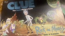 Rick and Morty Clue Board Game Back In Blackout Edition