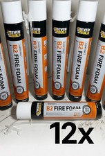 12X Everbuild B2 Fire Foam Hand Held 750ml Fire Rated Expanding Foam 120mins NEW