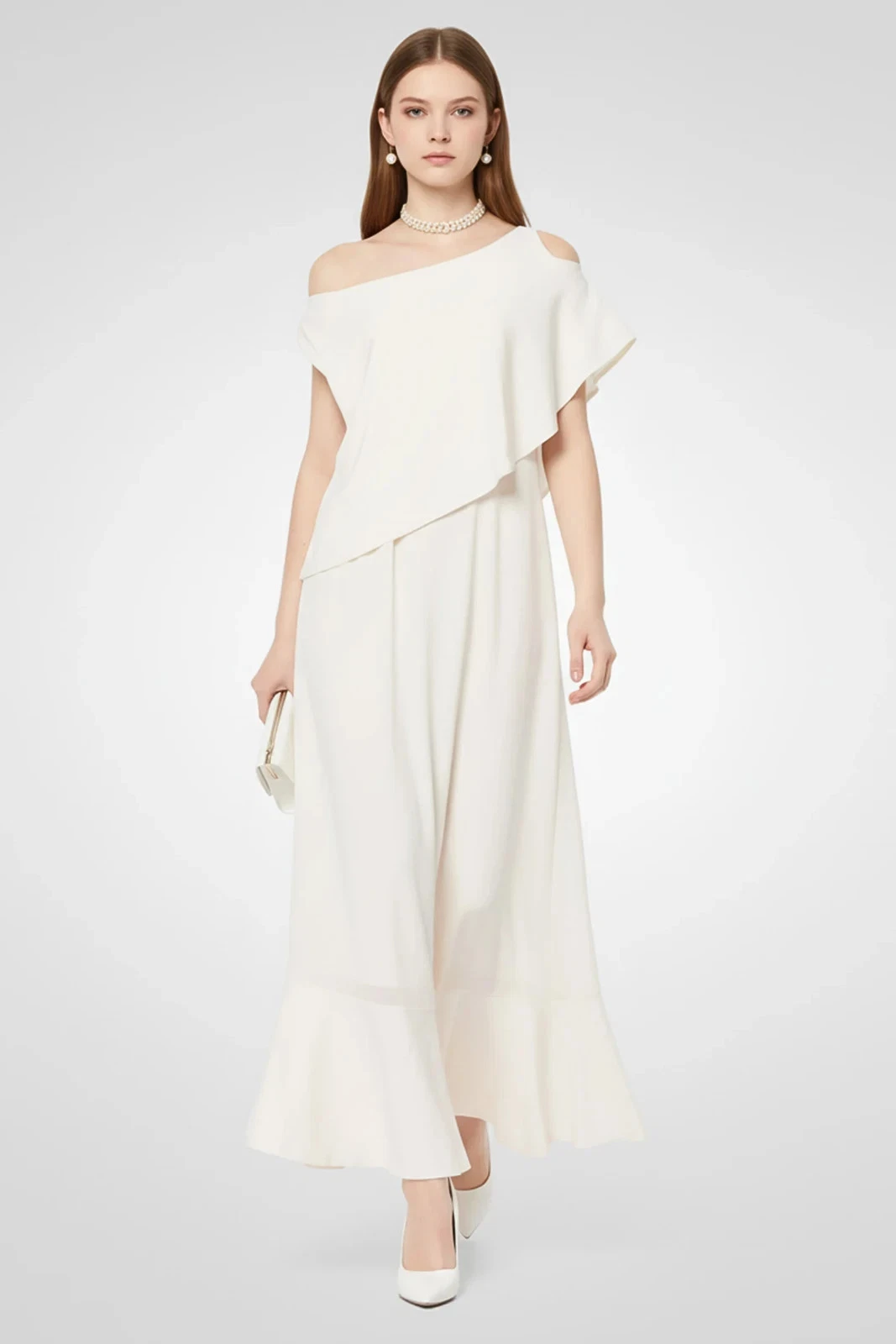Stella McCartney — Stella McCartney Women's Solid A-Line Dress - Cream - Size 50