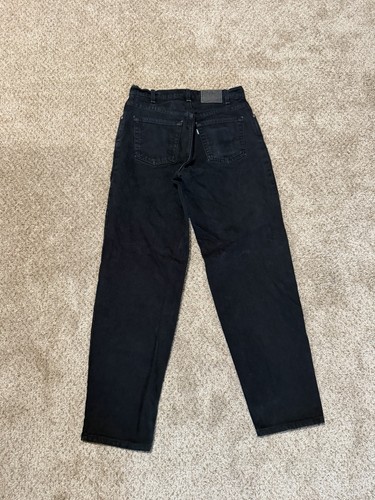 Vintage Levi Silver Tab Jeans Mens 30x32 Black Loose Fit Y2K 90s USA Made Baggy by Levi's, $50.99 - Photo 3