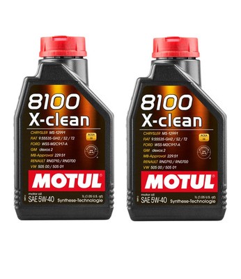Motul 8100 X-clean 5W-40 Motoröl 2x 1L GM DEXOS2 MB 229.51 PORSCHE A40