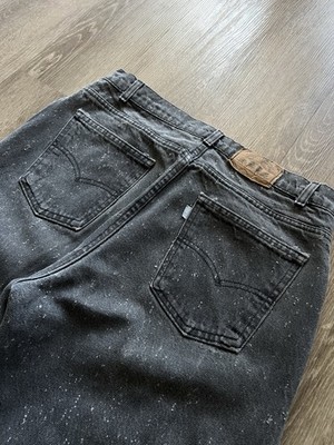 Vintage 1988 Levi's Silver Tab 40550 Galactic Wash 32x33 Black