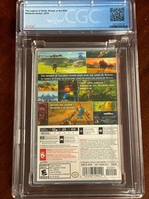 2018 Switch LEGEND of ZELDA BREATH OF THE WILD CGC Graded 9. 8 A++ Y-Fold Seal
