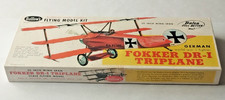 Guillow's Fokker DR-I Triplane Kit 204- Modello Legno vintage- scala 1:16- NOS