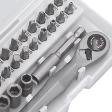 Hex Ratchet Screwdriver Bit Set CRV Steel Multifunctional High Torsion Mini AP9