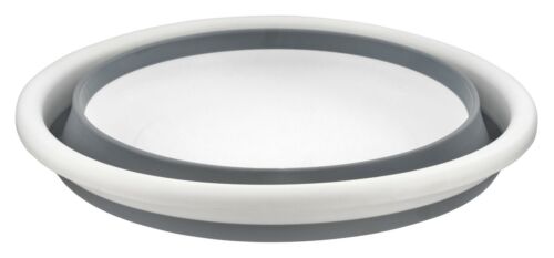 9L Large Collapsible Round Washing Bowl Basin Folding Camping Space Saver 38cm - Picture 8 of 9
